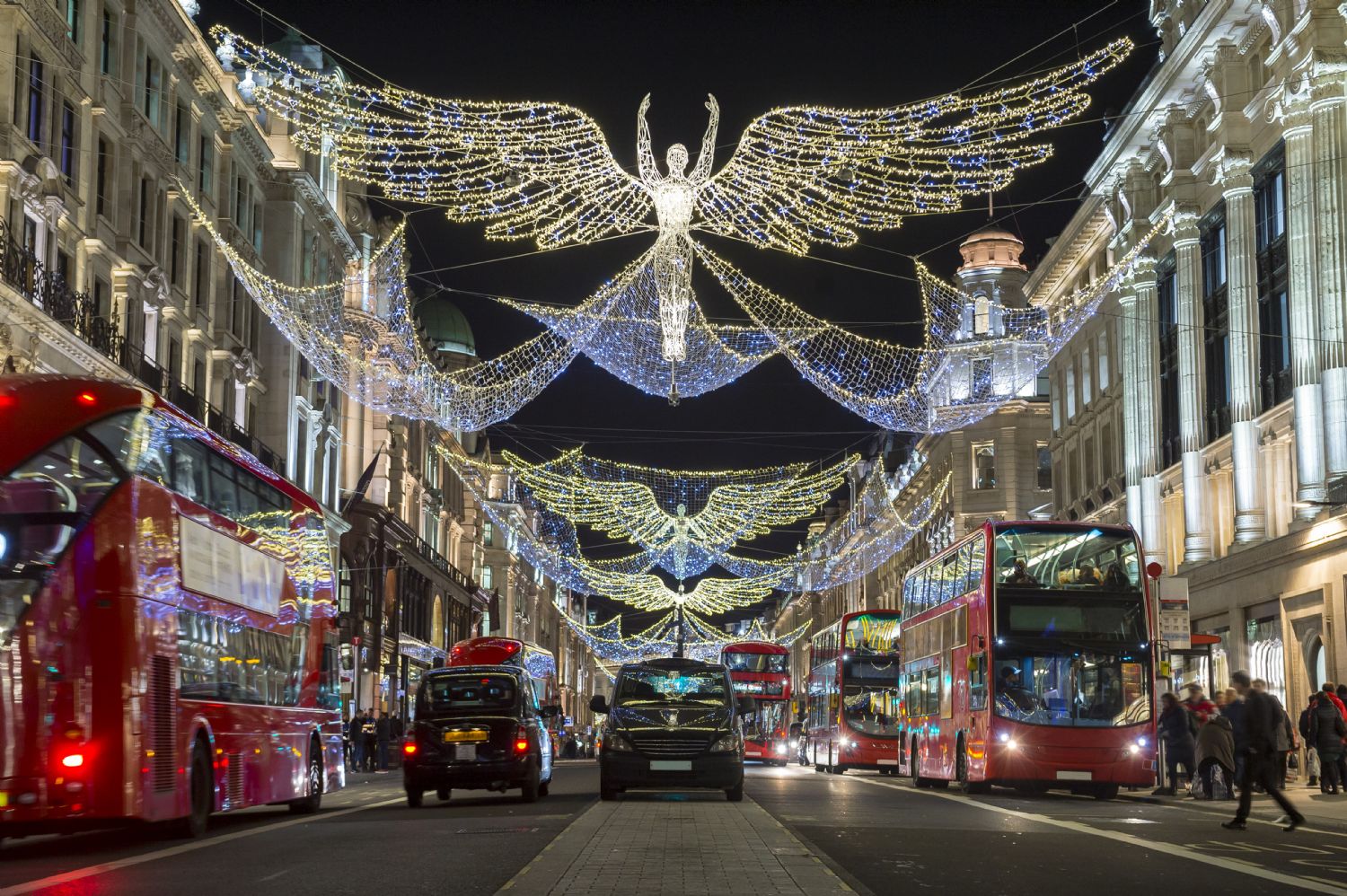 Londres sous les lumières de Noël.